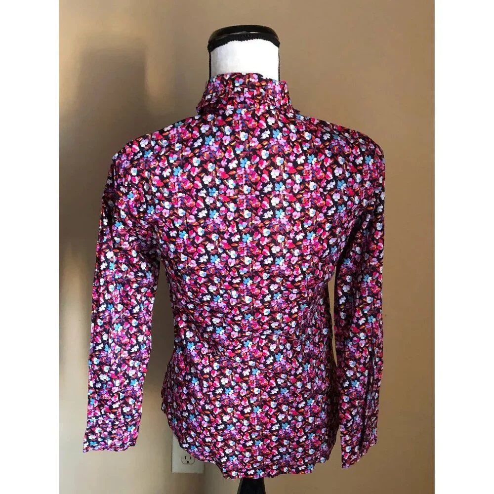 NWT J. Crew Liberty print Sarah floral peter pan collar shirt